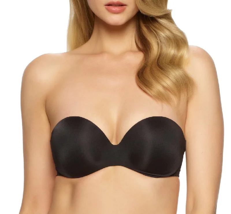 Women's red bras for a bold statementFelina: Body Luxe Strapless Contour Bra - Black