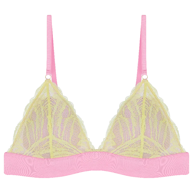 Women's balconette bras with lace trimFlorrie Lace Triangle Bra