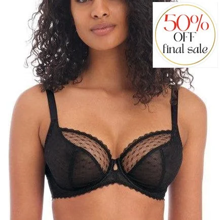 Women's push - up bras for enhanced cleavageFreya Signature Black UW Plunge Bra in Black AA400502