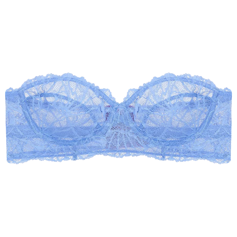 Women's pastel - colored bras for a soft lookLena Graphic Lace Strapless Bra