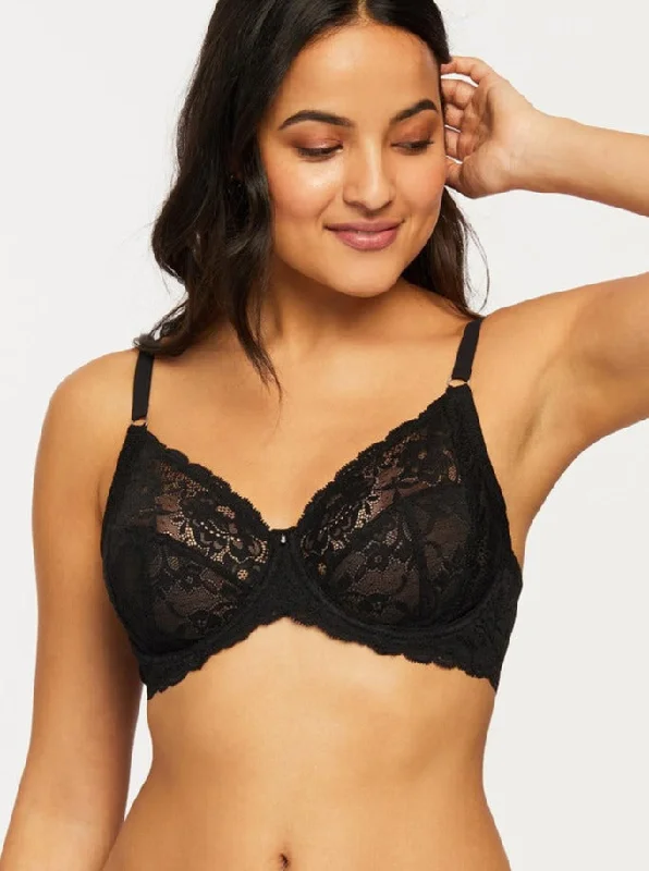 Women's bralettes with a soft, seamless styleMontelle: Muse Full Cup Lace Bra - 34H, Last One!