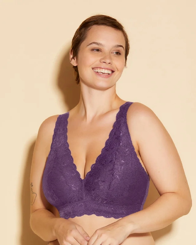 Women's bras with a contoured cup designBralette Longue Plungie Super Curvy