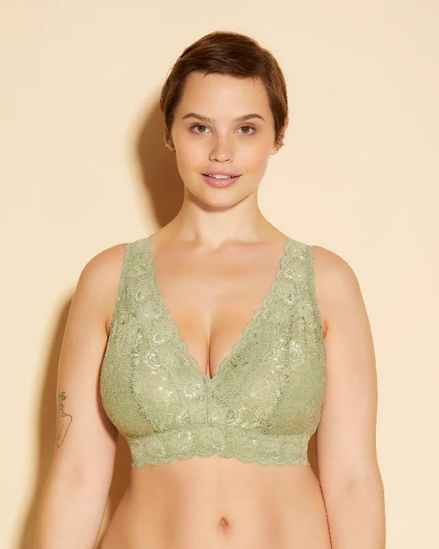 Women's demi - cup bras for a sexy lookBralette Tipo Top Plungie Super Curvy