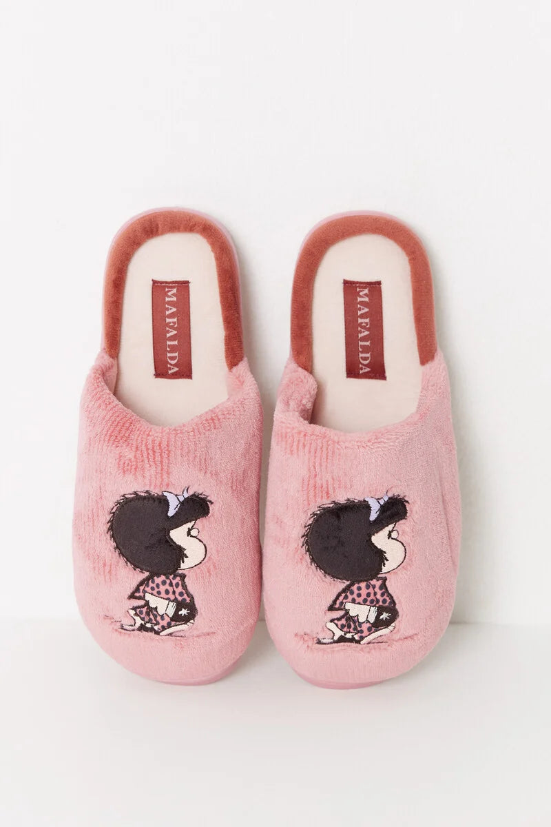 Women's wireless bras for all - day comfortPink Mafalda open-toed house slipper