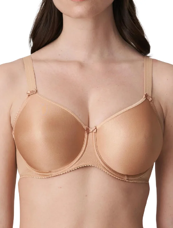 Women's bras with removable padsPrimaDonna Satin Seamless Full Cup Non Padded Underwire Bra, Cognac | PrimaDonna T-Shirt Bra