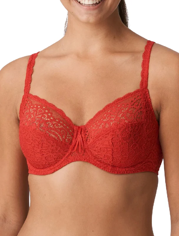 Women's animal - print brasPrimaDonna Twist I Do Full Cup Underwire Bra, Scarlet | Red PrimaDonna Bras