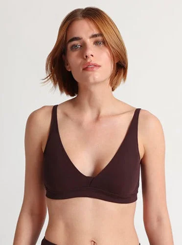 Women's demi - cup bras for a sexy lookSkin: Gracelynne Cotton Bralette - Clove