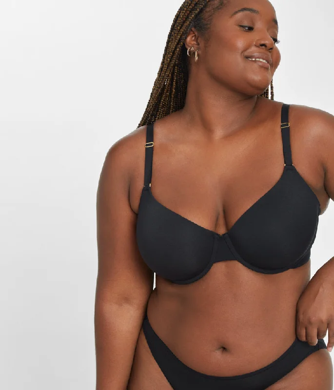 Women's bras with a slimming effectThe All-Day T-Shirt Bra: Jet Black