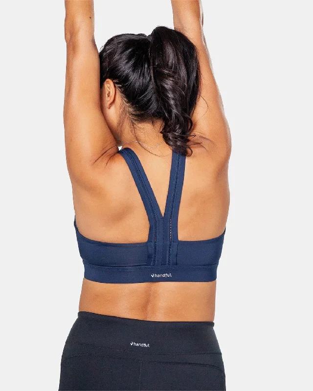 Women's sports bras with a racerback designY-Back Bra – Night Swim Navy