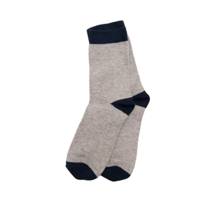 Women's satin - trimmed socks for a touch of eleganceBlack/grey unisex socks