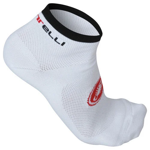 Women's cushioned sole socks for shock absorptionCastelli Womens Dolce Socks - White