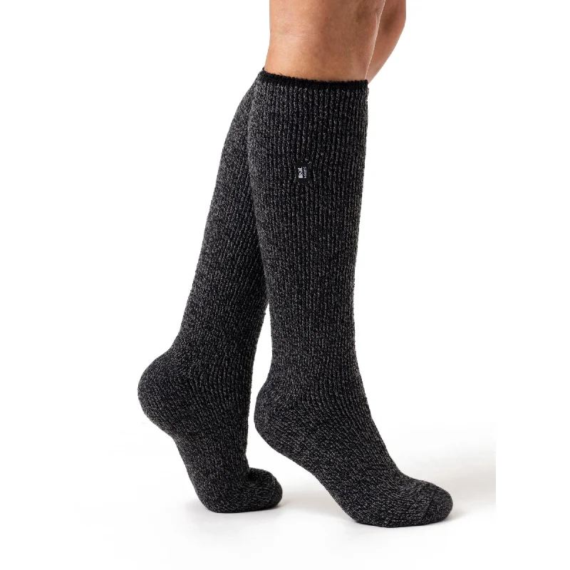 Women's arch - support socks for better comfortLadies Original Outdoors Long Merino Wool Blend Socks - Black