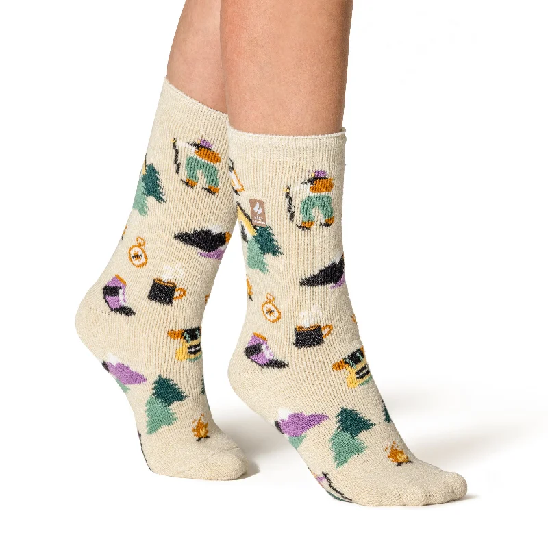 Women's leather - look socks for an edgy styleLadies Lite Warm Wishes Hobby Socks - Wild At Heart