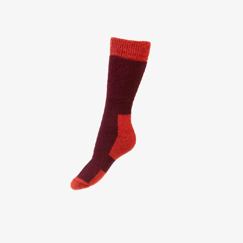 Women's silk - lined socks for a luxurious feelLady Glen House of Cheviot - Mulberry