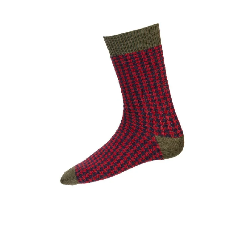 Women's nylon - reinforced socks for durabilityMen's Houndstooth Casual Socks - Spruce