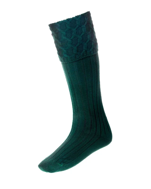 Women's non - slip socks for safetyMen's Kilt Socks - Bottle Green