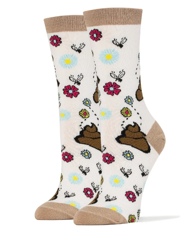 Women's crew socks with a polka - dot printMy Don't Stink