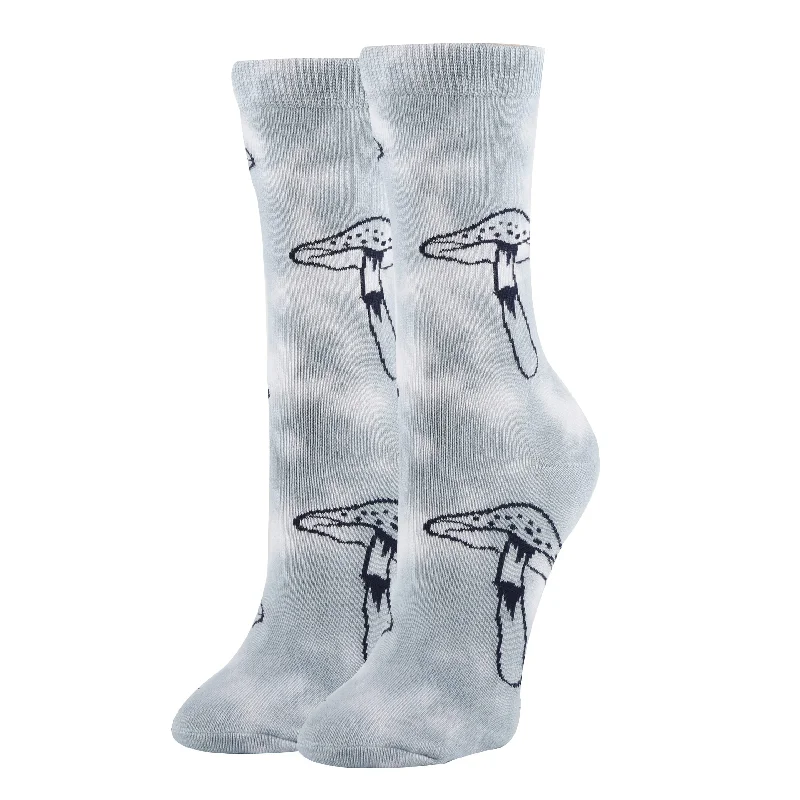 Women's no - show socks with a floral motifNight Breeze Tie Dye Socks