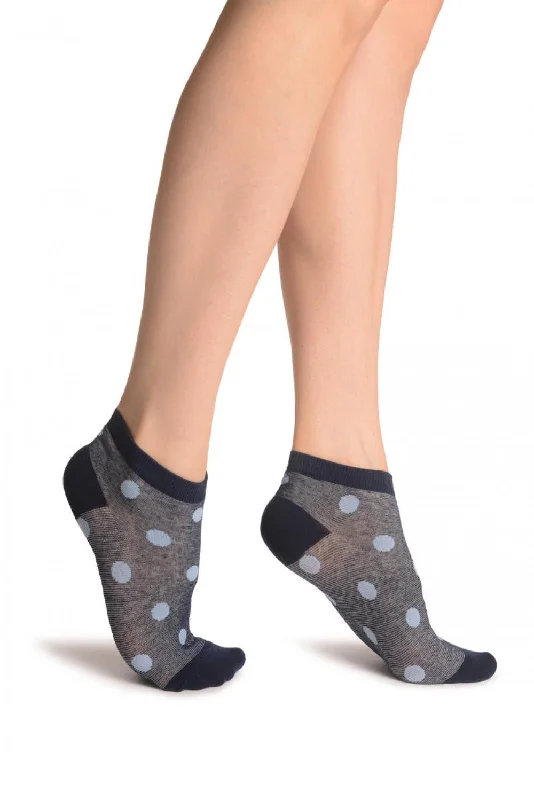 Women's compression socks for improved circulationPolka Dots On Blue Footsies