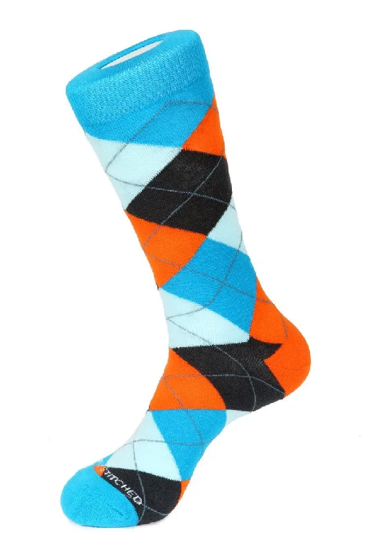 Light Blue / Orange / Black / Grey