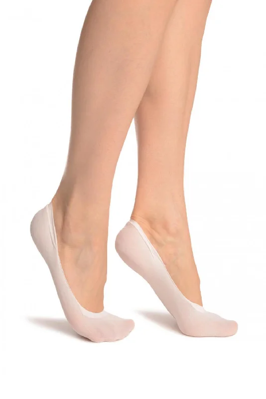 Women's sheer over - the - knee socks for a sexy appealWhite Opaque Footies 40 Den