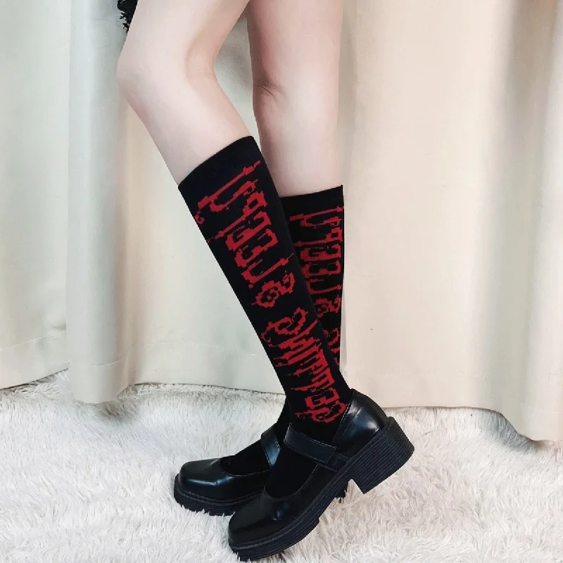 Women's microfiber socks for a lightweight optionWomen's Grunge JK Totem Knee-high Socks