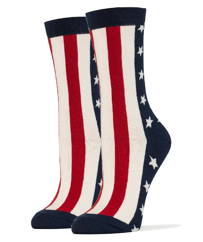 Women's non - slip socks for safetyYankee Doodle